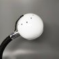 1970s Stunning Space Age White Eyeball Table Lamp by Reggiani. Made in Italy