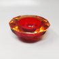 1970s Stunning Red Bowl "Geode" by Alessandro Mandruzzato in Murano Glass. Made In Italy