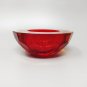 1970s Stunning Red Bowl "Geode" by Alessandro Mandruzzato in Murano Glass. Made In Italy