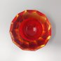 1970s Stunning Red Bowl "Geode" by Alessandro Mandruzzato in Murano Glass. Made In Italy