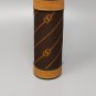 1970s Stunning GUCCI Brown Monogram Canvas Thermos Vacuum Flask. Made in Italy