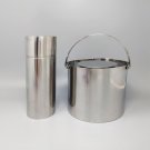 1960s Stainless Steel Cocktail Shaker with Ice Bucket by Arne Jacobsen for Stelton