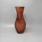 1970s Gorgeous Brown Pair of Vases in Metal. Made in Italy