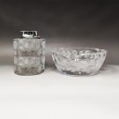 1960s Gorgeous Smoking Set "Tokio" by Lalique. Signed on The Bottom. Made in France