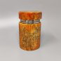 1960s Gorgeous Orange Alabaster Smoking Set by Romano Bianchi. Made in Italy