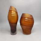 1960s Gorgeous Pair of Vases by Seguso in Murano Glass. Made in Italy