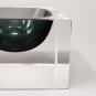 1960s Stunning Grey Ashtray or Catchall By Flavio Poli for Seguso. Made in Italy