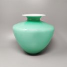 1960s Gorgeous Green Vase by Carlo Nason in Murano Glass. Made in Italy