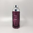 1960s Gorgeous Purple Bohemian Cut Glass Cocktail Shaker. Made in Italy