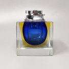 1960s Stunning Blue Table Lighter in Murano Sommerso Glass By Flavio Poli for Seguso