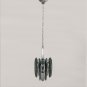 1970s Gorgeous Grey Smoked Chandelier by Veca in Murano Glass. Made in Italy