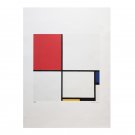 1970s Original Gorgeous Piet Mondrian "Composition No. III" Limited Edition Lithograph