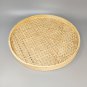 1970s Astonishing Round Tray in Viennese Straw. Made in Italy