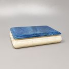 1960s Gorgeous Blue and White Box in Alabaster. Made in Italy