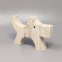1970s Original Travertine Scottish Terrier Sculpture by Enzo Mari for F.lli Mannelli