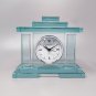 1970s Astonishing Table Clock by Omodomo in Crystal. Made in Italy