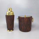 1970s Gorgeous Cocktail Shaker With Ice Bucket by Aldo Tura. Made in Italy