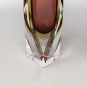 1960s Astonishing Antique Pink Vase By Flavio Poli for Seguso. Made in Italy