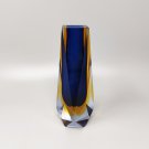 1960s Astonishing Blue Vase By Mandruzzato. Made in Italy