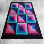 1980s Gorgeous Geometric Italian Woolen Rug by Missoni for T&J Vestor