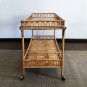 Prodotti 1960s Gorgeous Bamboo & Rattan Serving Bar Cart Trolley by Franco Albini. Made in Italy