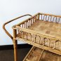 Prodotti 1960s Gorgeous Bamboo & Rattan Serving Bar Cart Trolley by Franco Albini. Made in Italy