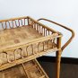 Prodotti 1960s Gorgeous Bamboo & Rattan Serving Bar Cart Trolley by Franco Albini. Made in Italy