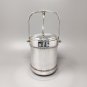 1960s Stunning ice bucket in stainless steel by Aldo Tura for Macabo. Made in Italy