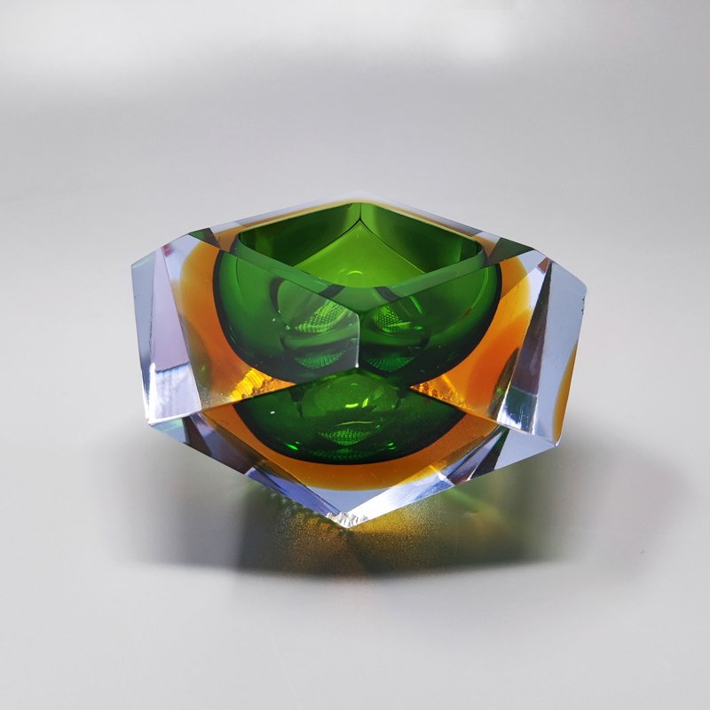 1960s Gorgeous Green Ashtray or Catch-All By Flavio Poli for Seguso