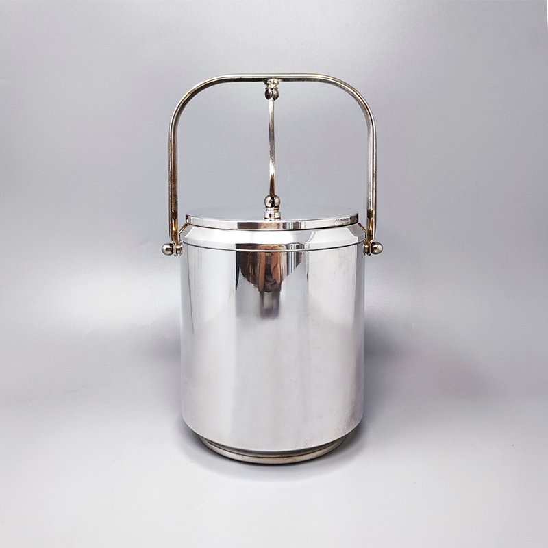 1960s Stunning Ice Bucket by Aldo Tura for Macabo. Made in Italy.