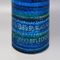 1960s Stunning Vase by Aldo Londi for Bitossi "Blue Rimini Collection"
