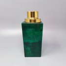 1960s Astonishing Green Cocktail Shaker in Parchment by Aldo Tura. Made in Italy