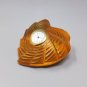1990s Astonishing Amber Clock by Lalique in Crystal. Made in France
