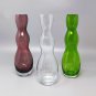 1970s Gorgeous Set of 3 Vases in Murano Glass by Nason. Made in Italy