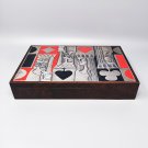 1960s Gorgeous Playing Cards Box by Ottaviani. Made in Italy