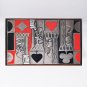 1960s Gorgeous Playing Cards Box by Ottaviani. Made in Italy