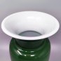 1970s Gorgeous Green Pair of Vases in Murano Glass by Carlo Nason. Made in Italy