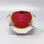 1960s Gorgeous Red and Yellow  Ashtray or Catch-All By Flavio Poli for Seguso