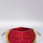 1960s Gorgeous Red and Yellow  Ashtray or Catch-All By Flavio Poli for Seguso