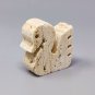 1970s Original Travertine Swan Sculpture by Enzo Mari for F.lli Mannelli