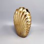 1960s Astonishing Vase "Shell" in Metal by Macr. Made in Italy