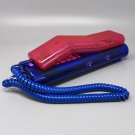1990s Gorgeous Pink and Blue Swatch Twin Phone "Deluxe" With The Original Box. Memphis Style