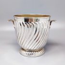 1960s Stunning Silver Plated Ice Bucket by Olri. Made in Italy