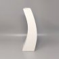 1970s Gorgeous  White Space Age Vase in Ceramic by Franco Pozzi. Made in Italy