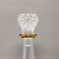 1960s Gorgeous Crystal Decanter with 2 Crystal Glasses. Made in Italy