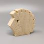 1970s Original Big Travertine Hedgehog Sculpture by Enzo Mari for F.lli Mannelli