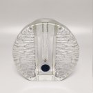1970s Gorgeous Walther Glass Bullseye Vase by Heiner Düsterhaus. Made in Germany