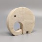 1970s Original Big Travertine Elephant Sculpture by Enzo Mari for F.lli Mannelli