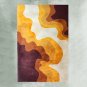 1970s Gorgeous Space Age Rug by Belgian National Institute. Made in Belgium