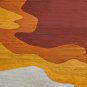 1970s Gorgeous Space Age Rug by Belgian National Institute. Made in Belgium